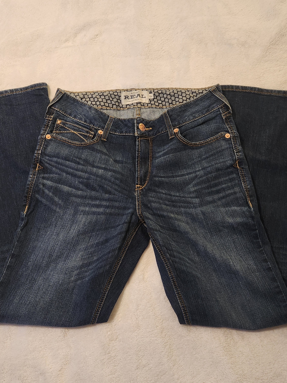Ariat Women's Dark Blue Boot Cut Jeans Size 32R